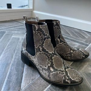 Fake snake boots